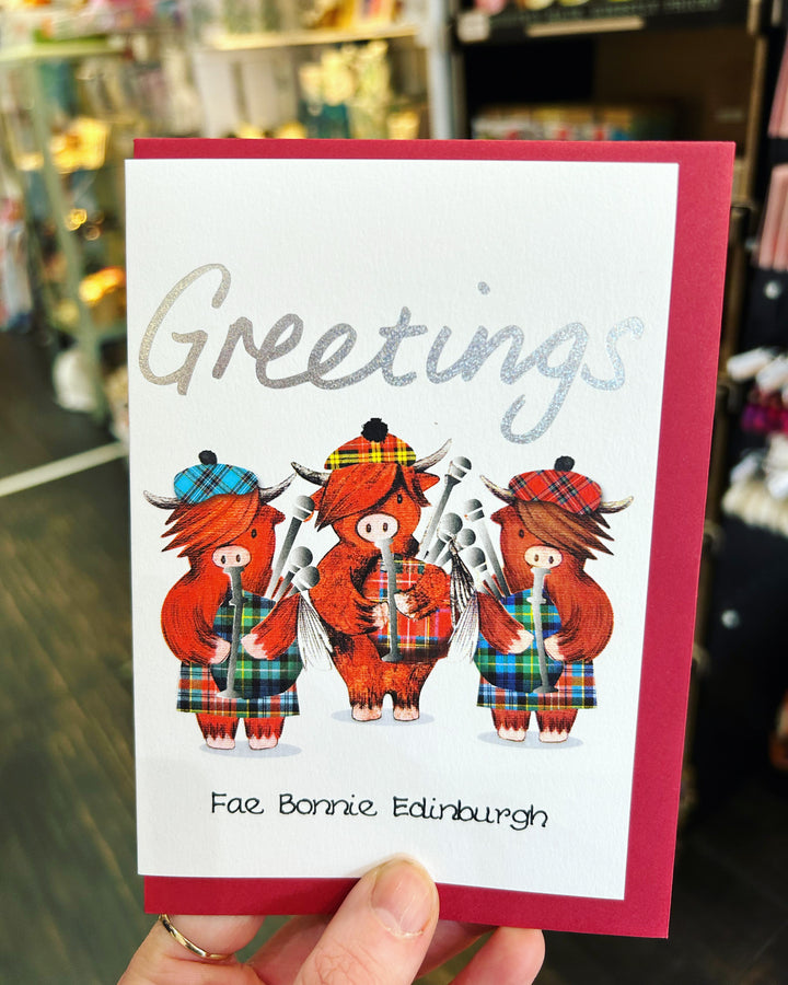 Greetings Fae Bonnie Edinburgh Card