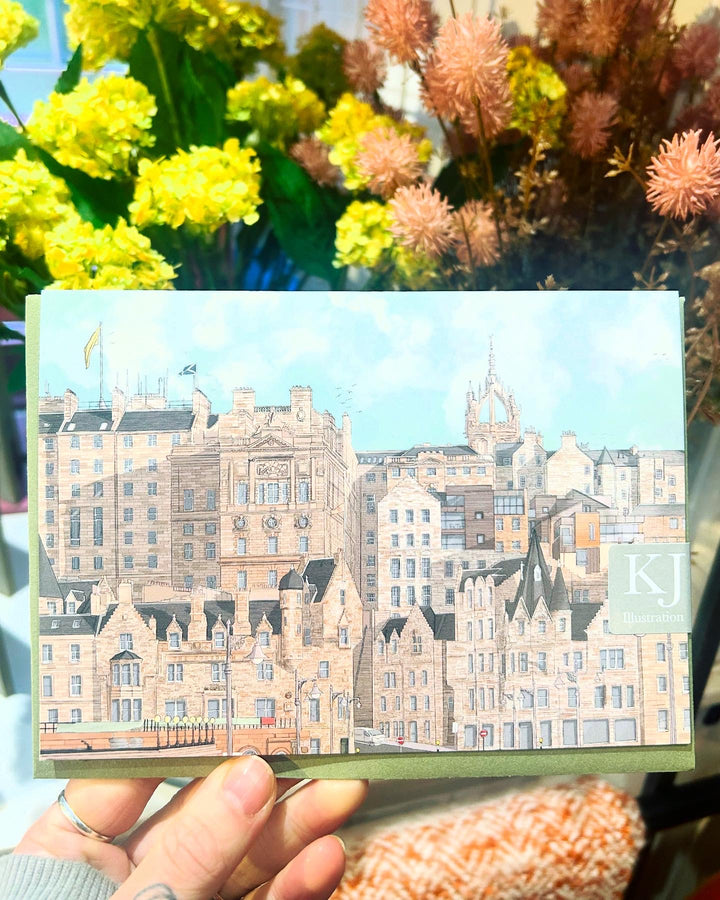 Old Town Edinburgh Greeting Card