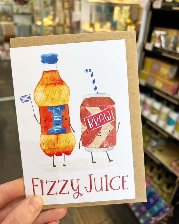 Fizzy Juice Scottish Card