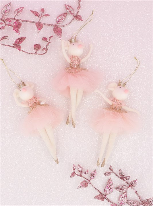 Ballerina Mouse Christmas Decoration