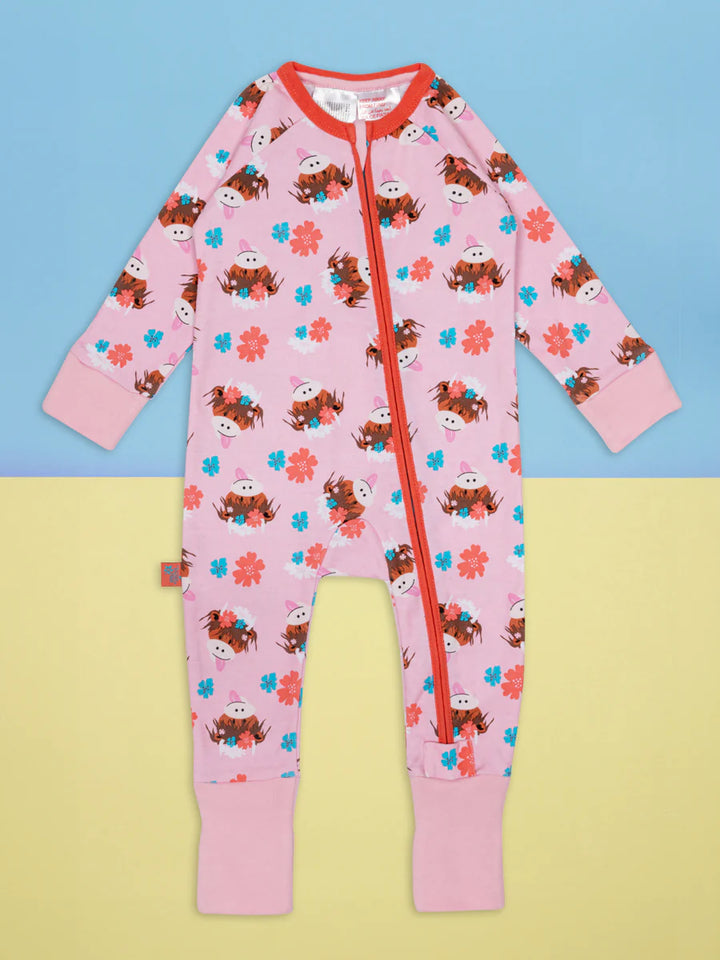 Blade & Rose Bonnie Highland Cow Baby Romper