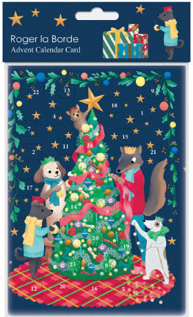 Bow Wow Wow Advent Christmas Card