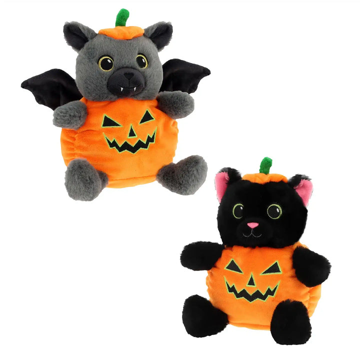 16cm Keeleco Cat/ Bat in Pumpkin Outfit