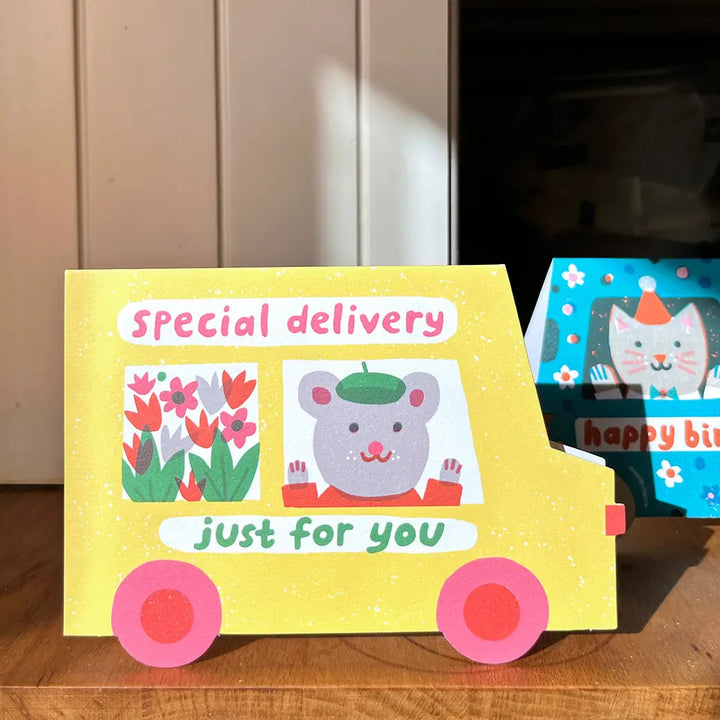 Special Delivery Die Cut Greeting Card