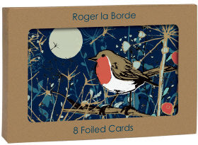 Winters Tale Robin Foil Christmas Notecards Pack