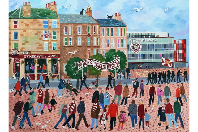 Going To The Match, Tynecastle - Blank Edinburgh Card