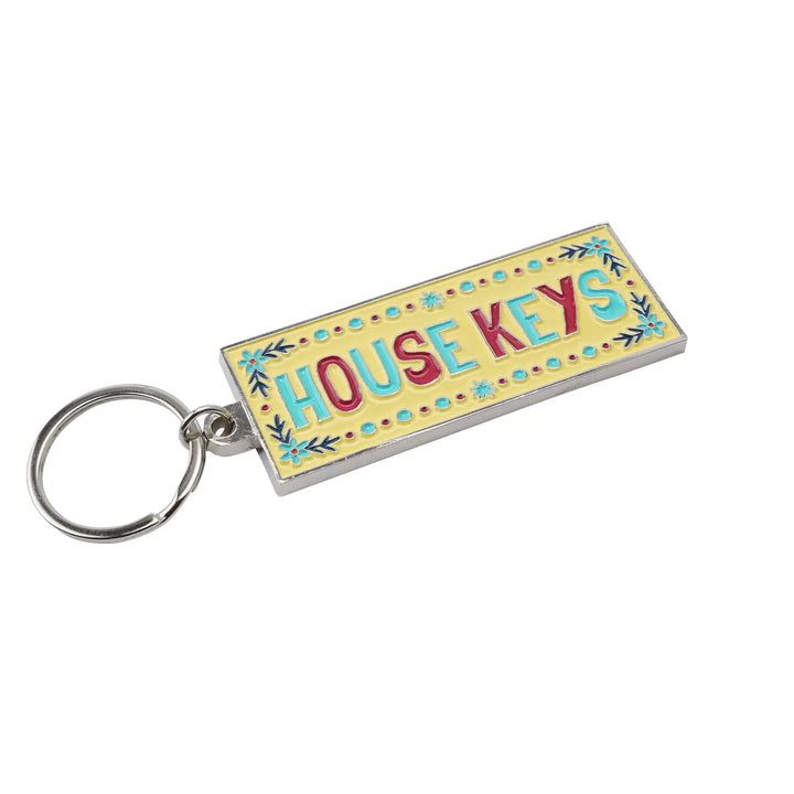 'House Keys' Enamel Keychain