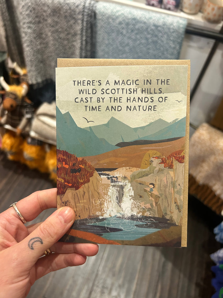 'Magic in the Scottish Hills' Card