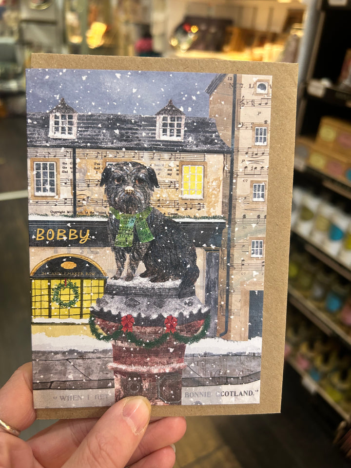 Snowy Greyfriars Bobby Card