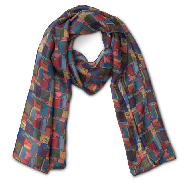 PRINTED SILK SCARF – MODEL MULTI