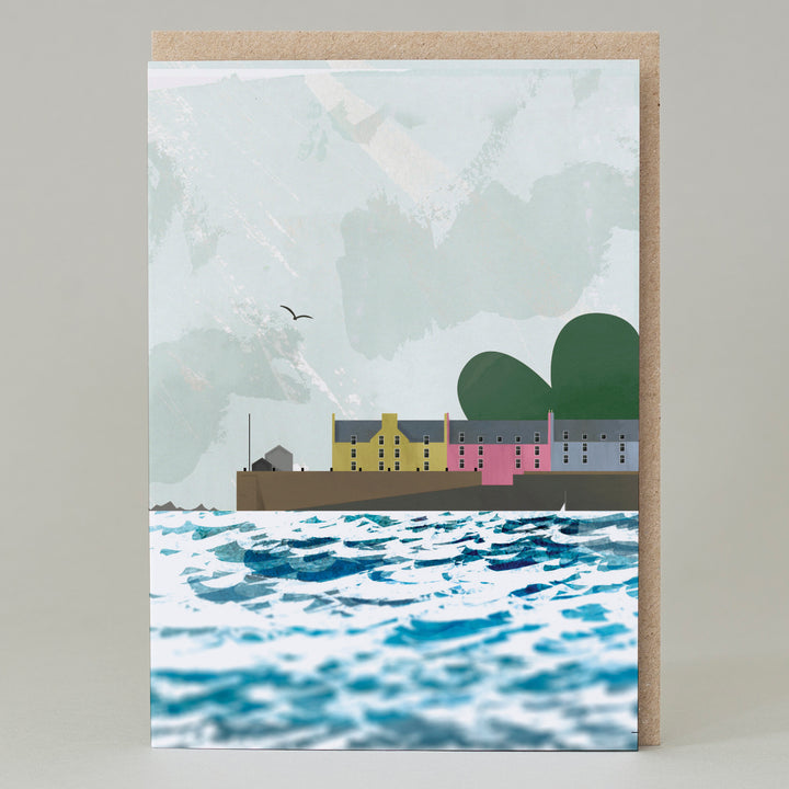 'Mull Harbour' Blank Scottish Card