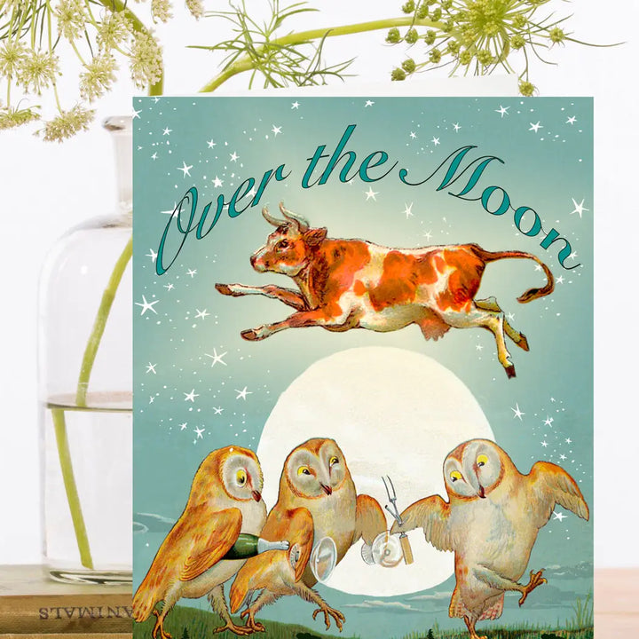 Over the Moon Card