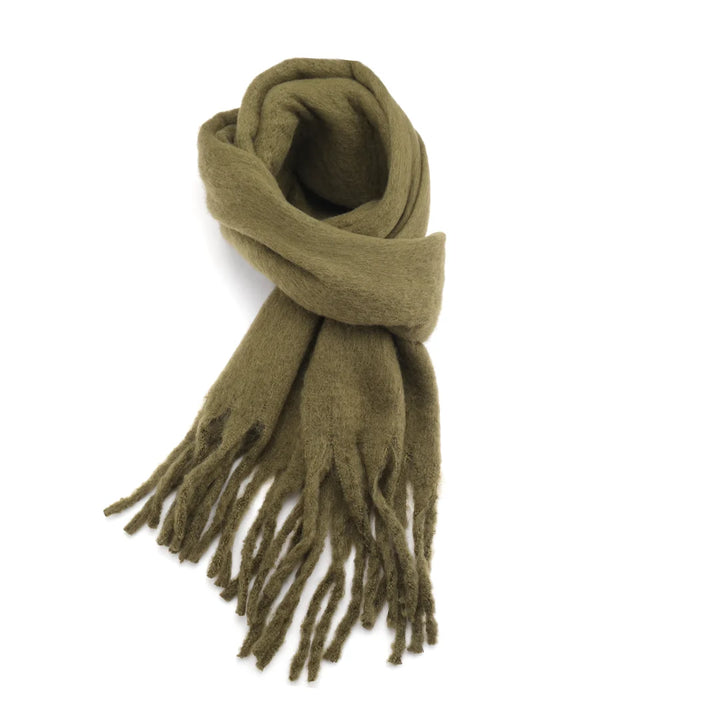 Winter Plain Scarf Olive