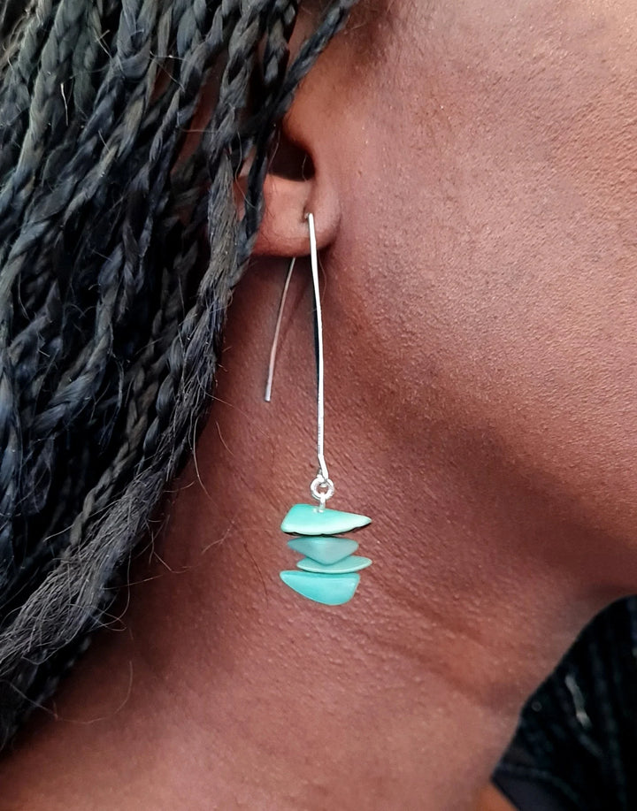 Sheila Earrings Aqua