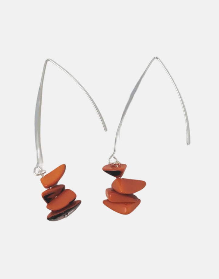 Sheila Earrings Orange