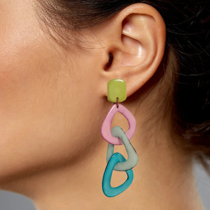 Talita Tagua Earrings - Cool