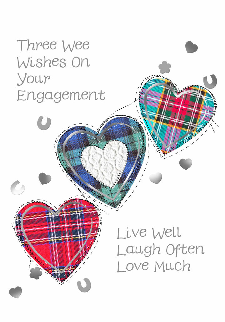 Three Wishes Scottish Engagement Card