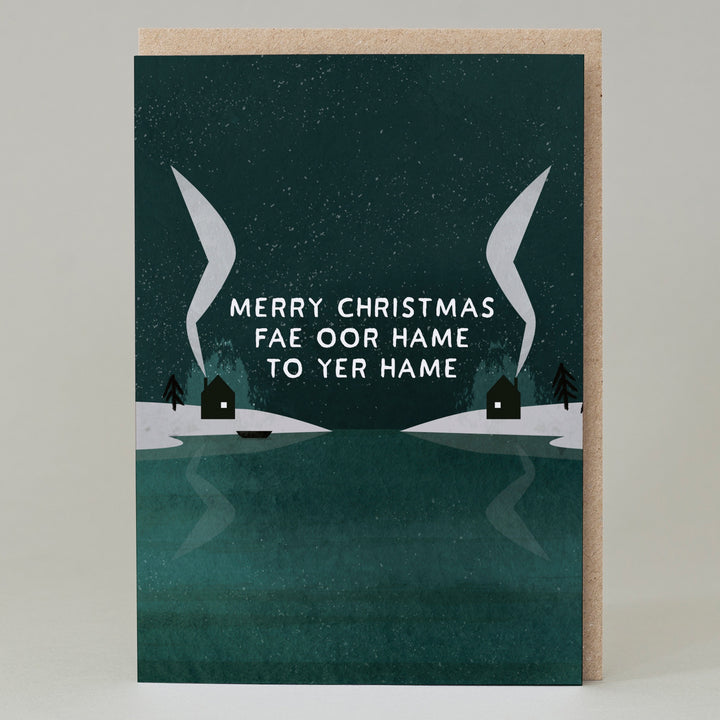 Fae Oor Hame to Yer Hame Scottish Christmas Card