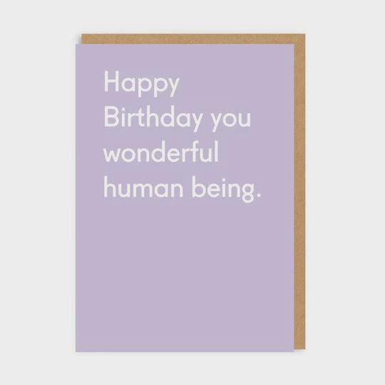 Wonderful Human Being Greeting Card