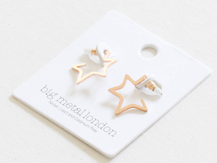 Chiarra Star Earrings Gold