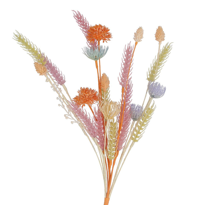 Faux Flowers Bunch 50cm - Pastel Wheat Mix