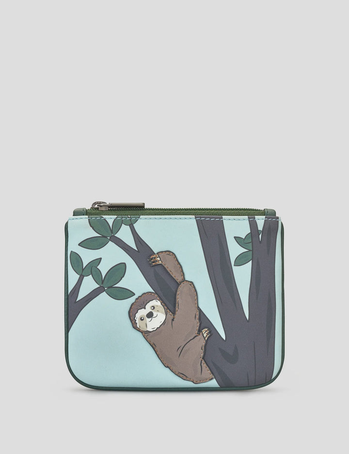 Sloth Zip Top Purse