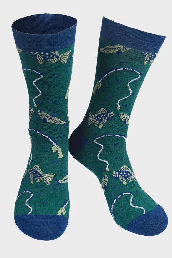 Mens Bamboo Angler Fish Socks