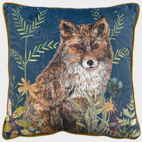 Willow Fox Cushion Midnight