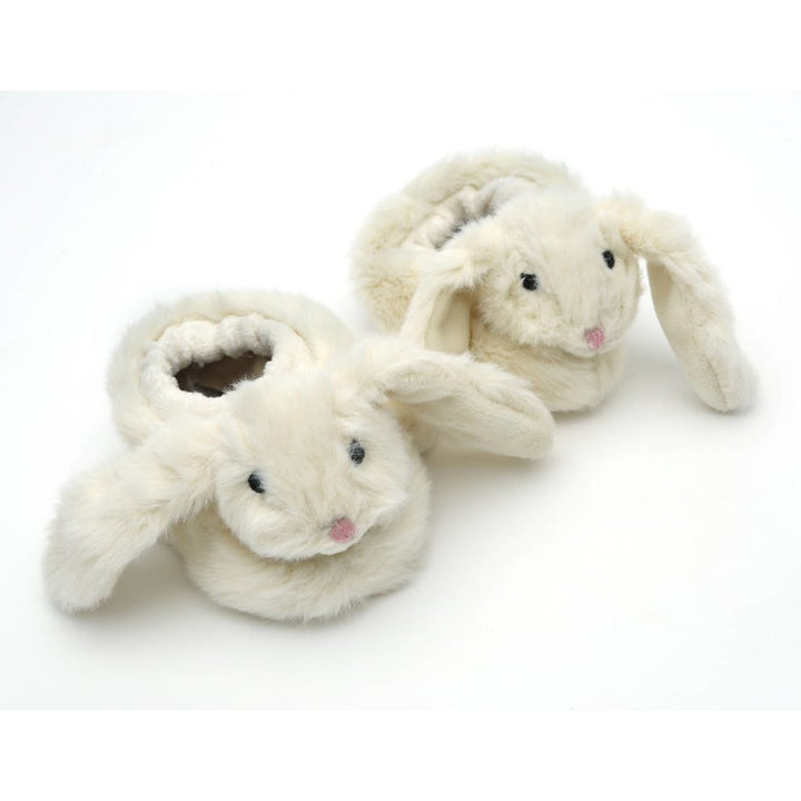 Cream Bunny Baby Slippers 0-6 Months