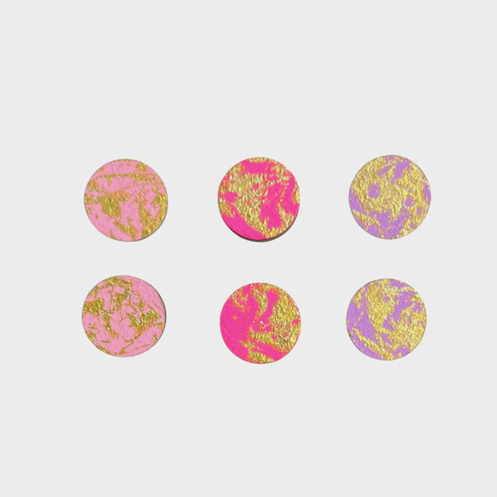 Gold Blush Trio Stud Set